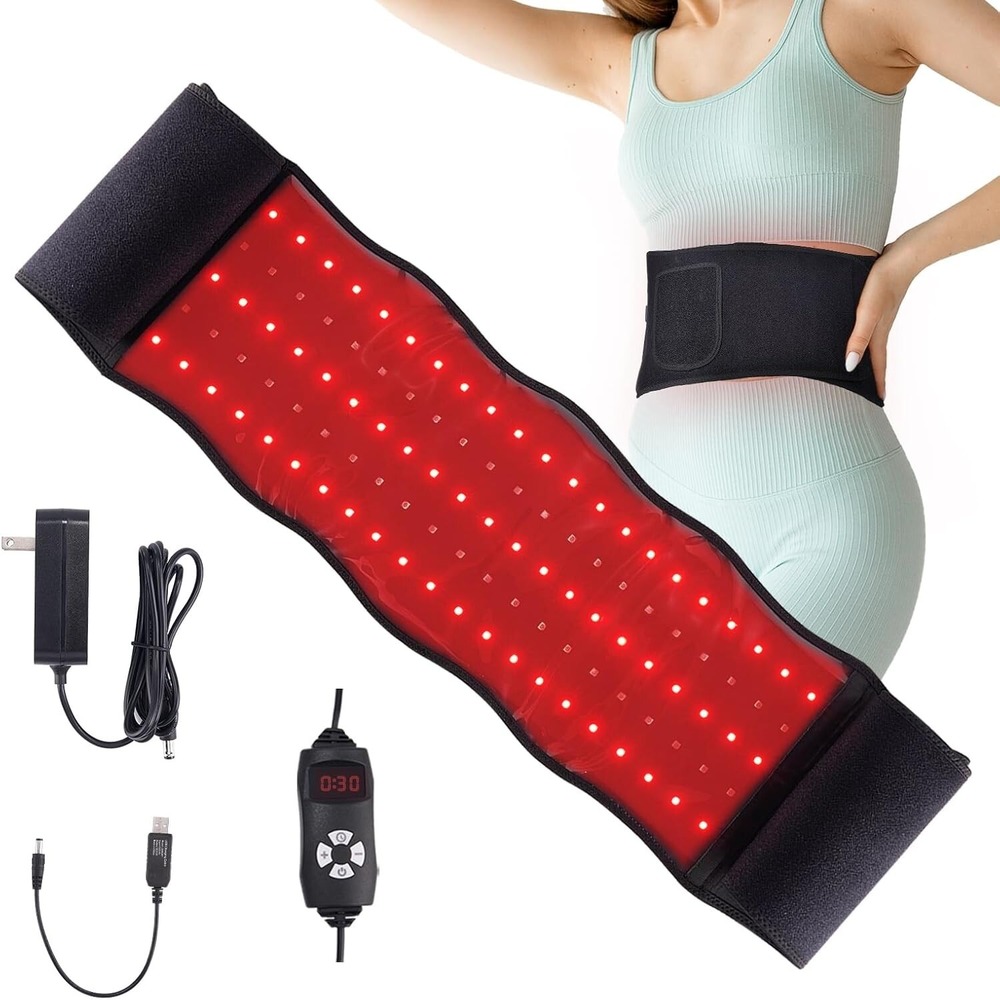 Red Light Therapy Belt, Infrared Light Therapy Wrap with Vibration - NEW